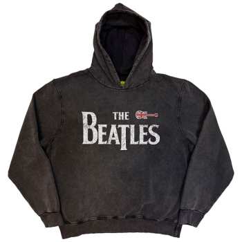 Merch The Beatles: Stone Wash Felpa Guitar & Drop T