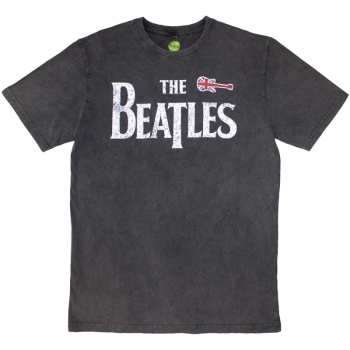 Merch The Beatles: Stone Wash Maglietta Guitar & Drop T