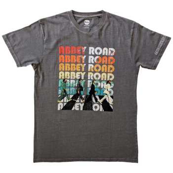 Merce The Beatles: The Beatles Unisex T-shirt: Abbey Stacked (sleeve Print) (small) S