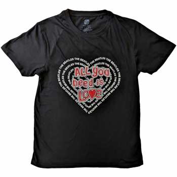 Merch The Beatles: Maglietta All You Need Is Love Heart
