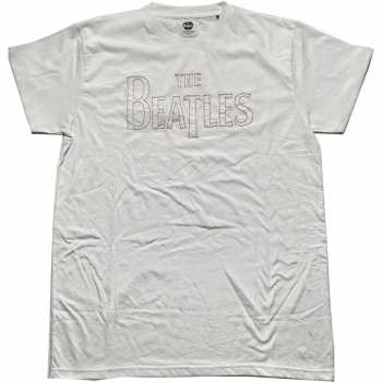Merce The Beatles: The Beatles Unisex T-shirt: Drop T Logo (embroidered) (small) S
