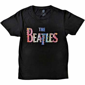 Merch The Beatles: Maglietta Floral Logo The Beatles