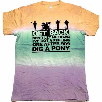 Merce The Beatles: Tričko Get Back Gradient  S