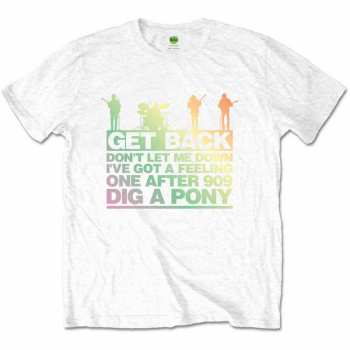 Merch The Beatles: Maglietta Get Back Gradient 