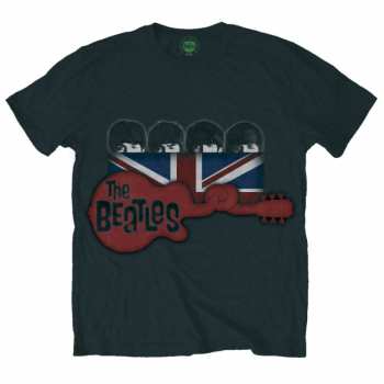 Merch The Beatles: Maglietta Guitar & Flag 