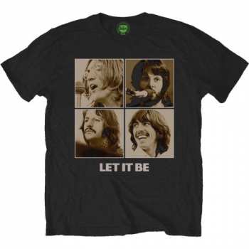 Merce The Beatles: Tričko Let It Be Sepia  S