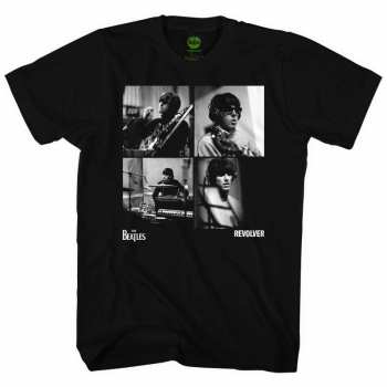 Merce The Beatles: The Beatles Unisex T-shirt: Revolver Studio Shots (small) S