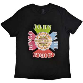 Merch The Beatles: Maglietta Sgt Pepper Drum & Names
