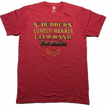 Merce The Beatles: The Beatles Unisex T-shirt: Sgt Pepper Stacked (diamante) (small) S