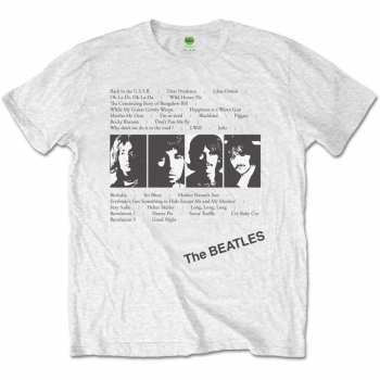 Merch The Beatles: Maglietta White Album Tracks 