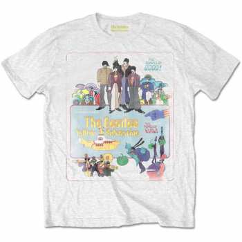 Merch The Beatles: Maglietta Yellow Submarine Vintage Movie Poster 