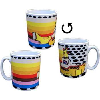Merce The Beatles: The Beatles Unboxed Mug: Yellow Submarine Coloured Stripes (white)