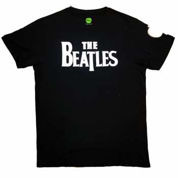 Merce The Beatles: Vyšívané Tričko Drop T Logo The Beatles  S