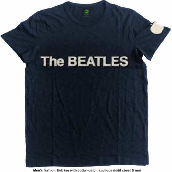 Merce The Beatles: Vyšívané Tričko Logo The Beatles & Apple  S