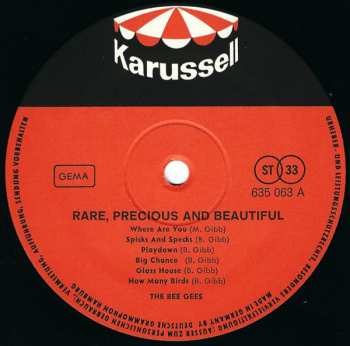 LP Bee Gees: Rare, Precious & Beautiful