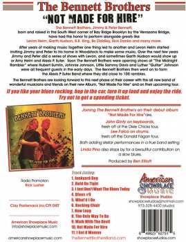 CD The Bennett Brothers: Not Made For Hire