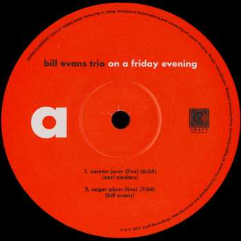 2LP The Bill Evans Trio: On A Friday Evening