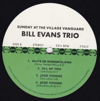 LP/CD The Bill Evans Trio: Sunday At The Village Vanguard