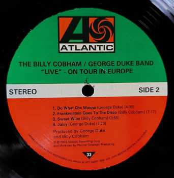 LP The Billy Cobham / George Duke Band: "Live" On Tour In Europe