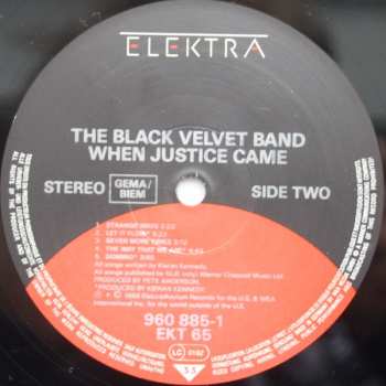 LP The Black Velvet Band: When Justice Came