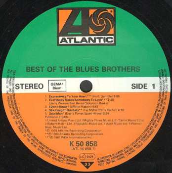 LP The Blues Brothers: Best Of The Blues Brothers