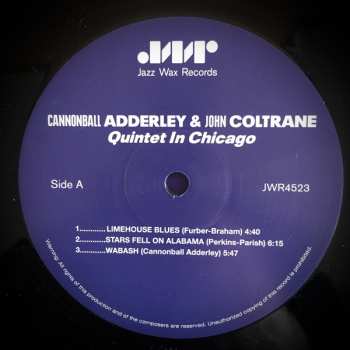 LP The Cannonball Adderley Quintet: Quintet In Chicago LTD