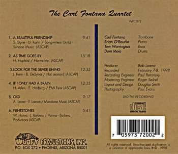 CD The Carl Fontana Quartet: Live At Capozzoli's