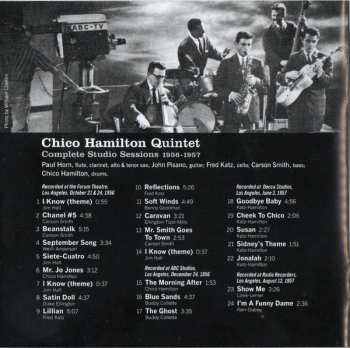 CD The Chico Hamilton Quintet: Complete Studio Sessions 1956-1957