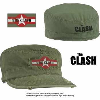 Merce The Clash: The Clash Unisex Military Cap: Star Logo (distressed) (medium) M