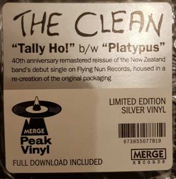 SP The Clean: Tally Ho! / Platypus LTD | CLR