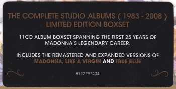 11CD/Set di cofanetti Madonna: The Complete Studio Albums (1983 - 2008) LTD