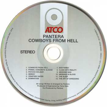 5CD/Set di cofanetti Pantera: The Complete Studio Albums 1990-2000