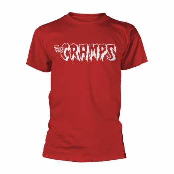 Merch The Cramps: Maglietta Logo Cramps, The - White (red)