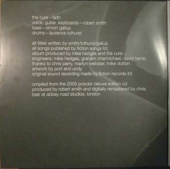 2LP The Cure: Faith LTD