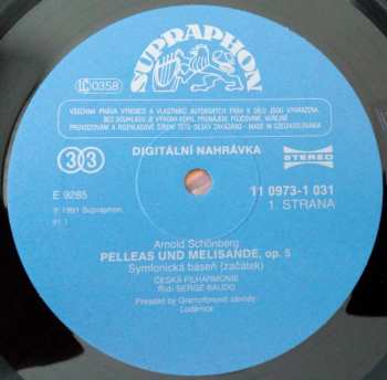 LP The Czech Philharmonic Orchestra: Pelléas Et Mélisande