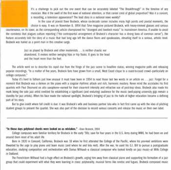 CD The Dave Brubeck Quartet: Jazz At Oberlin