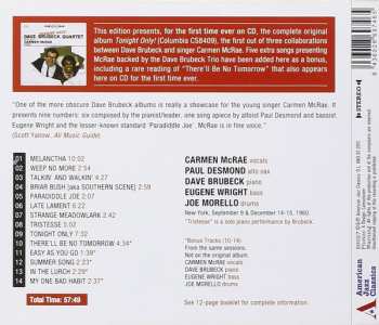 CD The Dave Brubeck Quartet: Tonight Only!