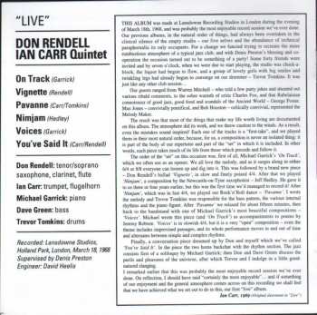 2CD The Don Rendell / Ian Carr Quintet: Phase III / Live