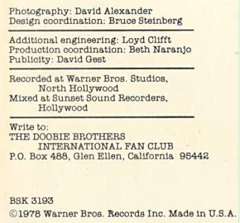 LP The Doobie Brothers: Minute By Minute