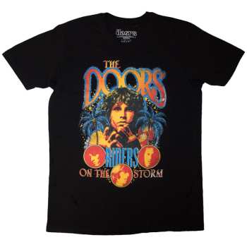 Merce The Doors: The Doors Unisex T-shirt: Riders On The Storm (black) (back Print) (small) S