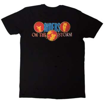 Merce The Doors: The Doors Unisex T-shirt: Riders On The Storm (black) (back Print) (small) S