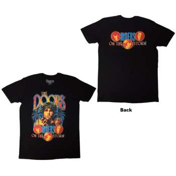 Merce The Doors: The Doors Unisex T-shirt: Riders On The Storm (black) (back Print) (small) S