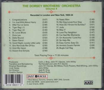 CD The Dorsey Brothers: Dorsey Brothers Volume 4, 1930-34