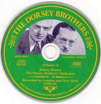 CD The Dorsey Brothers: Dorsey Brothers Volume 4, 1930-34
