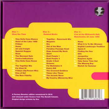 3CD/Set di cofanetti The Durutti Column: Obey The Time DLX