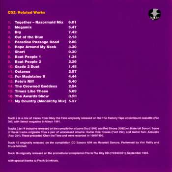 3CD/Set di cofanetti The Durutti Column: Obey The Time DLX