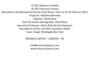 CD The Ebor Singers: Music For Troubled Times: The English Civil War & Siege Of York