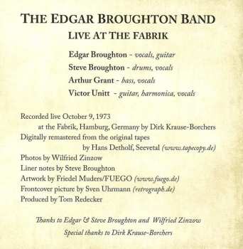CD The Edgar Broughton Band: Live In Hamburg (The Fabrik Concert 1973)