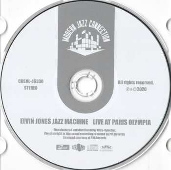 CD The Elvin Jones Jazz Machine: Live At Paris Olympia LTD