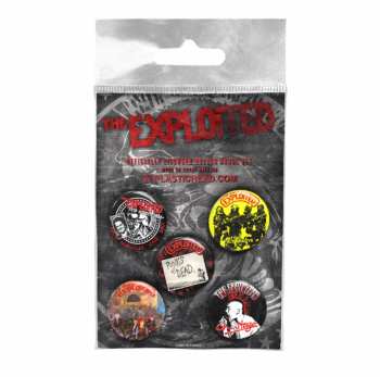 Merch The Exploited: Set Spillette The Exploited Button Badge Set 2